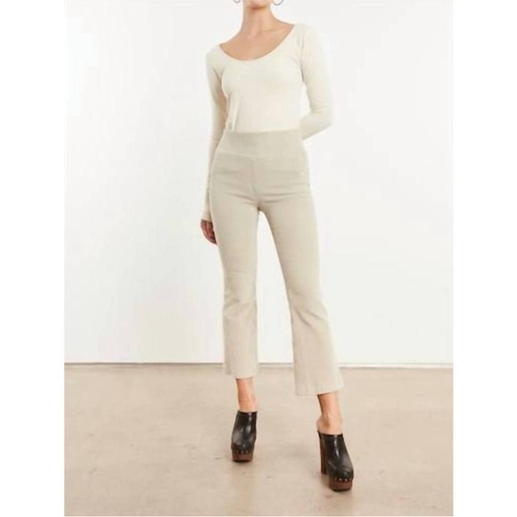 SPRWMN Pants - SPRWMN Corduroy Crop Flare Pull On Pant Small